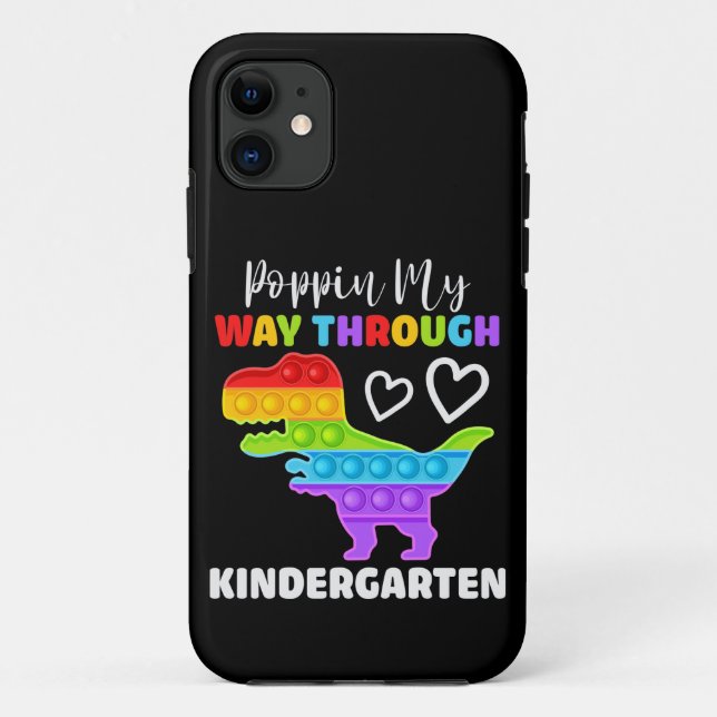 Coques Case-Mate iPhone Dinosaur Poppin My Way Through Kindergarten (Dos)