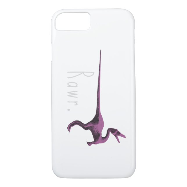 Coques Case-Mate iPhone Dinosaure rose Rawr (Dos)