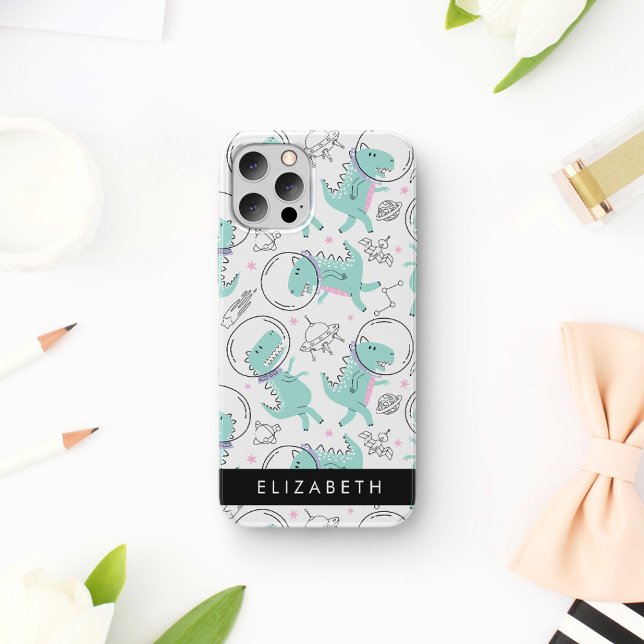 Coques Case-Mate iPhone Dinosaures Spatiaux, Dinosaures Mignons, Étoiles,  (Créateur téléchargé)