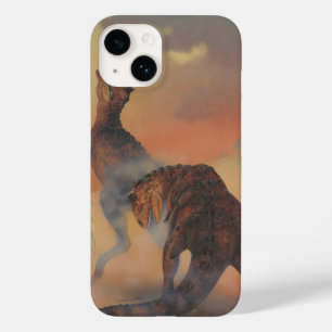 Coques Pour iPhone Dinosaures vintages, Carnotaurus rugissant dans la