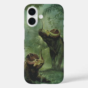 Coques iPhone 16 Dinosaures vintages, Centrosaurus dans la jungle