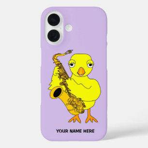 Coques iPhone 16 Diplôme de poussin saxophone