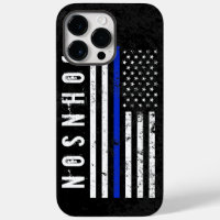 Distressed Police Style américain Drapeau Personna