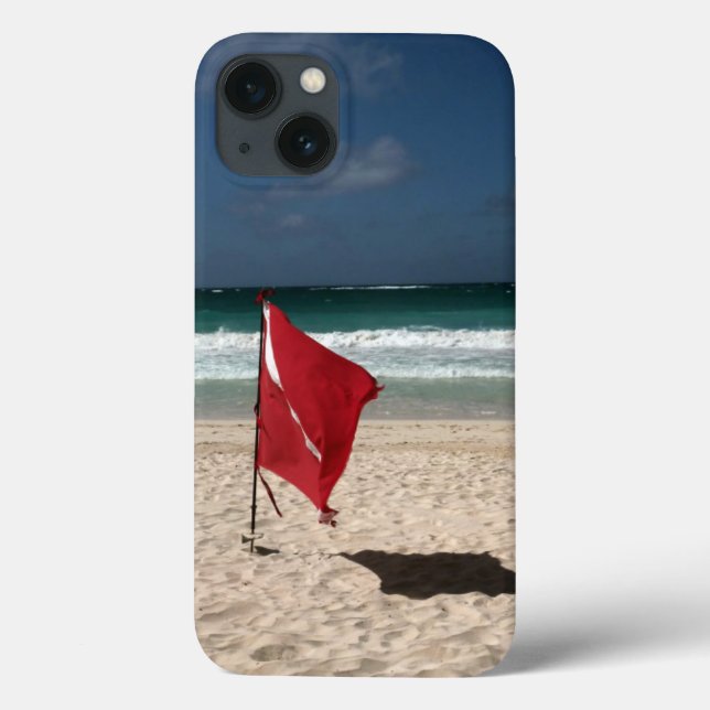 Coques Case-Mate iPhone Dive Flag on the Beach (Verso)