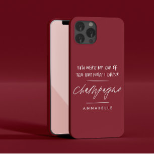 Case-Mate iPhone Case Divorce Tu étais ma tasse de thé moderne cerise ro