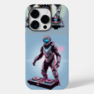Coque Pour iPhone 14 Pro "DJ futuriste en costume - Son amplificateur