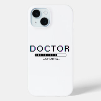 Coque Pour iPhone 15 Docteur Pixel Glitch Humour de Chargement
