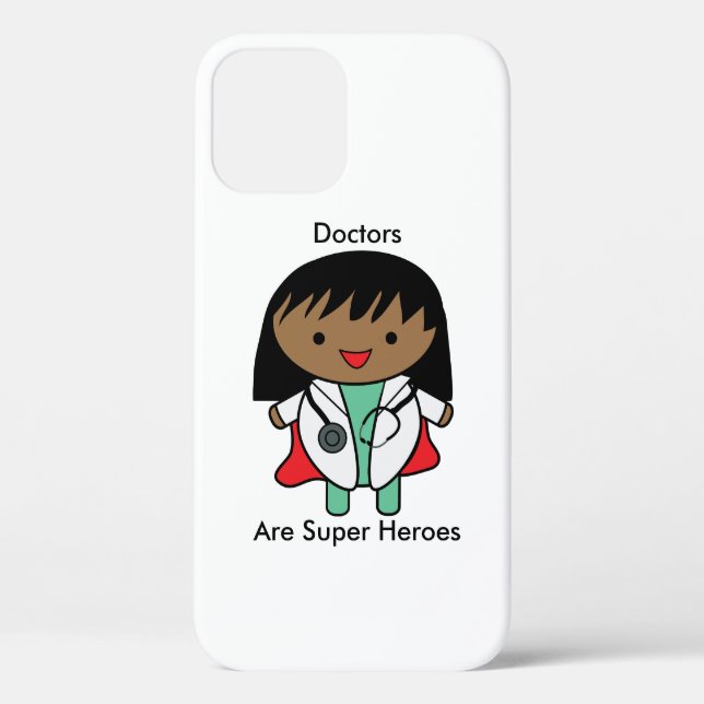 Coques Case-Mate iPhone Docteur Super Hero Black Femme Personnaliser (Verso)