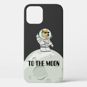 Case-Mate iPhone Case Dogecoin à la lune drôle de chien astronaute noir