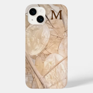 Coque Pour iPhone 14 Dollar d'argent séché photo personnalisée initiale