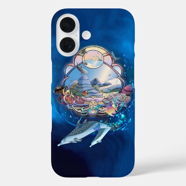 COQUES Case-Mate iPhone DOLPHINS SOUS LA FÊTE DE PLAGE (Verso)