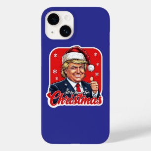 Coque Pour iPhone 14 Donald Trump Christmas Santa Claus Art