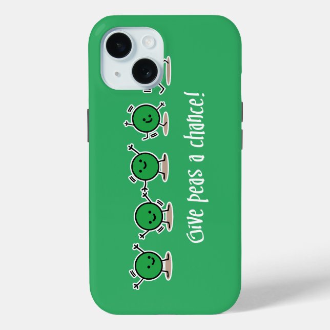 Coques Case-Mate iPhone Donnez une chance aux petits pois (Verso)