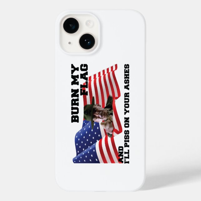 Coques Case-Mate iPhone Don't burn my flag  (Verso)
