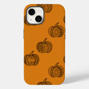 Coque Pour iPhone 14 Doodles d'Halloween boho mandala citrouilles Autom