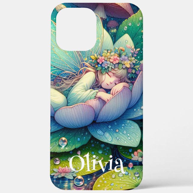 Coques Case-Mate iPhone Dormir sur une fleur personnalisée (Verso)