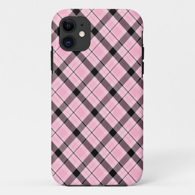 Coques Case-Mate iPhone DOS rose de plaid (Dos)