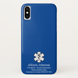 Case-Mate iPhone Case Dossier téléphonique d'alerte Médicale personnalis