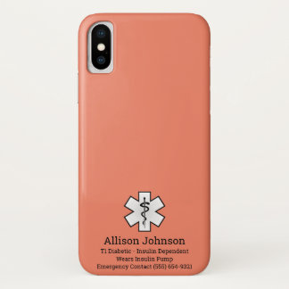 Case-Mate iPhone Case Dossier téléphonique d'alerte Médicale personnalis