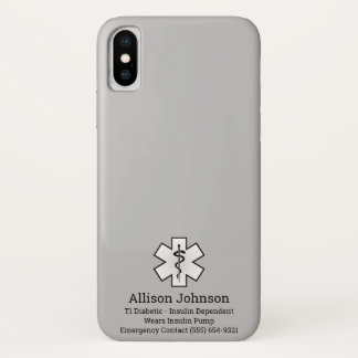 Case-Mate iPhone Case Dossier téléphonique d'alerte Médicale personnalis