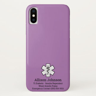 Case-Mate iPhone Case Dossier téléphonique d'alerte Médicale personnalis