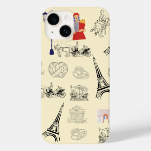 Coque Pour iPhone 14 Dossier téléphonique esthétique de Paris