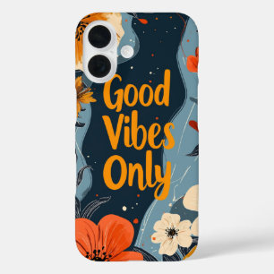 Coques iPhone 16 Dossier téléphonique Good Vibes uniquement