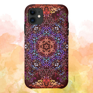Case-Mate iPhone Case Dot Mandala Bleu orange et violet
