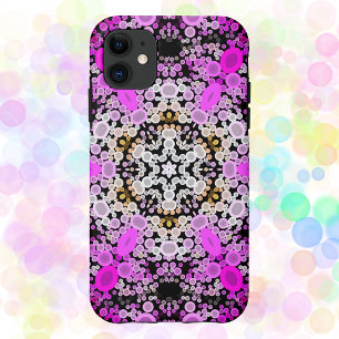 Case-Mate iPhone Case Dot Mandala Flower rose et blanc