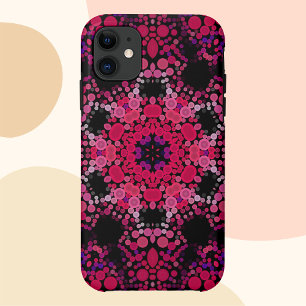 Case-Mate iPhone Case Dot Mandala Flower rose et violet