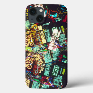 iPhone 13 Case Double exposition, enseignes de casino, Las Vegas,