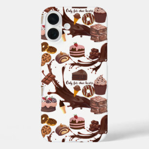Coques iPhone 16 Plus Douceurs aromatisées au chocolat pour l'amour au c