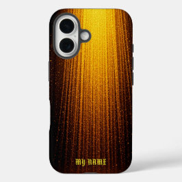 Coques iPhone 16 Douche Lumineuse À Étincelle Dorée