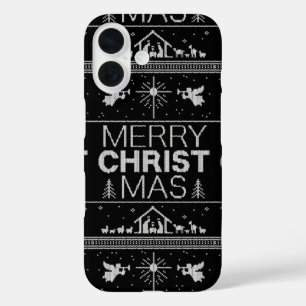 Coques iPhone 16 Doux de Noël joyeux Élégant chrétien