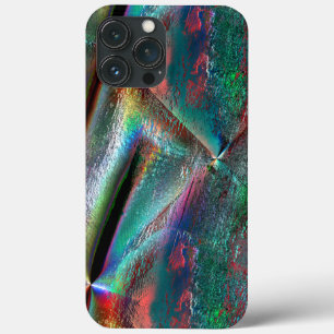 Case-Mate iPhone Case Doux texture boisée psychédélique, numérique robus