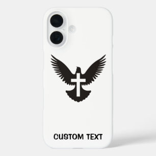 Coques iPhone 16 Dove avec croix