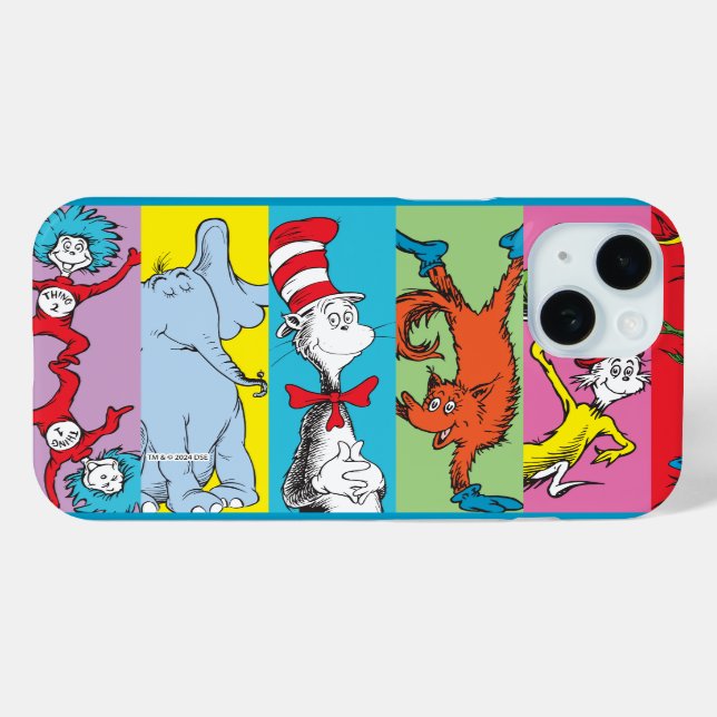 Coques Case-Mate iPhone Dr Seuss | Tranche de caractères (Verso (horizontal))