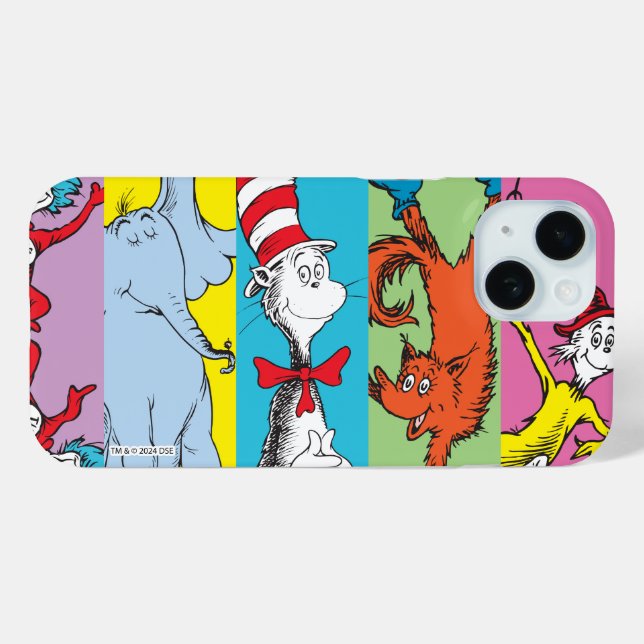 Coques Case-Mate iPhone Dr. Seuss | Tranche de personnage (Verso (horizontal))