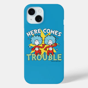Coque Pour iPhone 15 Dr Seuss Une Chose Deux Ici, C'Est Difficile