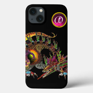 Case-Mate iPhone CASE DRAGO, DRAGON D'IMAGINAIRE, MONOGRAMME DE PIERRE R