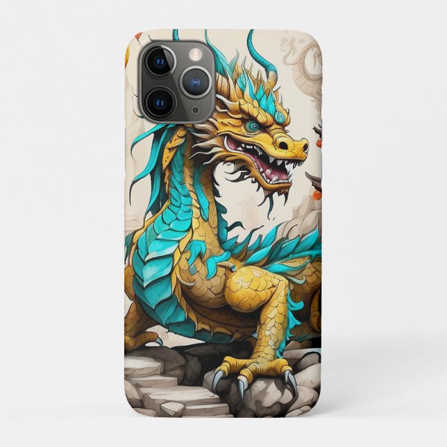 Coques Case-Mate iPhone Dragon chinois traditionnel pour le Nouvel An chin (Dos)