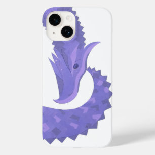 Coque Pour iPhone 14 Dragon de coeur périphérique sur blanc