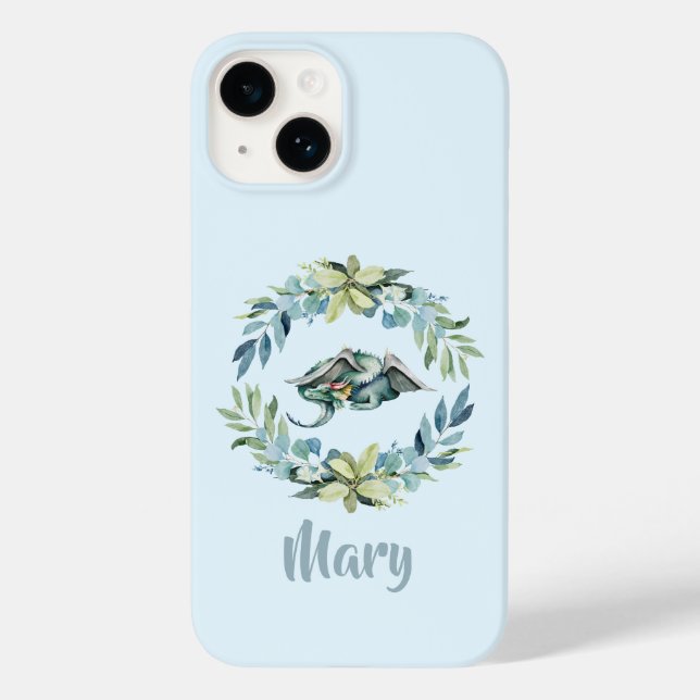 Coques Case-Mate iPhone Dragon d'Imaginaire dans la couronne d'Eucalyptus  (Verso)