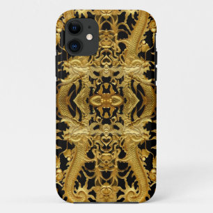 Etui iPhone Case-Mate dragon doré