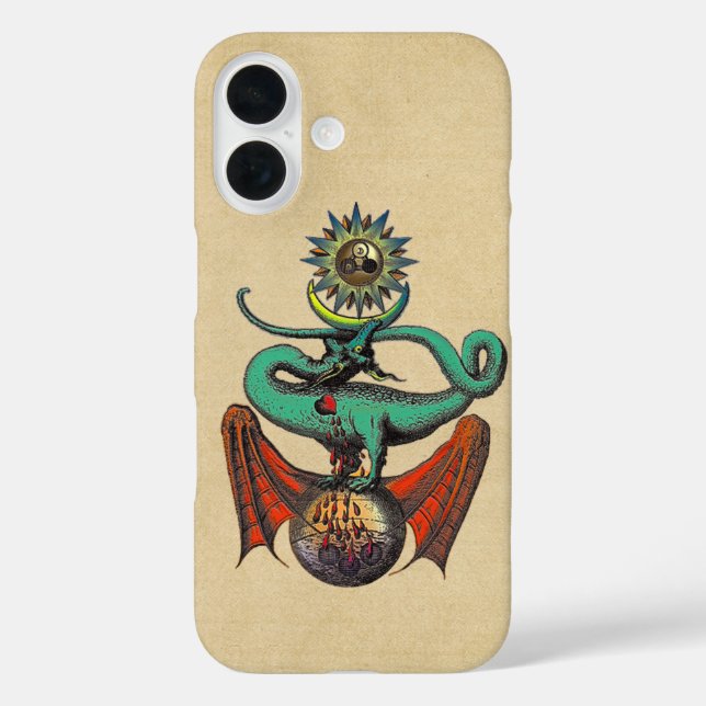 Coques Case-Mate iPhone Dragon Médiéval Rouleau Scroll (Verso)