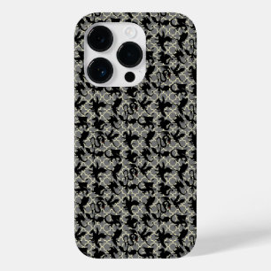 Coque Pour iPhone 14 Pro Dragon motif 01.wx4x4.bleu Gris BG