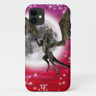 Coque Case-Mate Pour iPhone Dragon noir - Créature Fantastique Mythique Ciel R