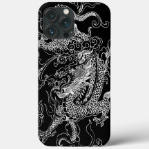 Dragon noir et blanc