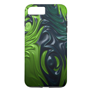 Coque Case-Mate Pour iPhone Dragon Peau Bleu Vert Armure Style Fractal Art