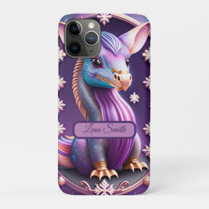 Case-Mate iPhone Case Dragon Rose Violet, Art Digital Fantastique